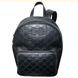 Gucci Signature Leather Backpack